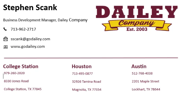 Stephen Scank, The Dailey Company
